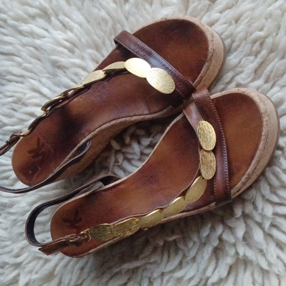 Makis Kotris wedge sandals